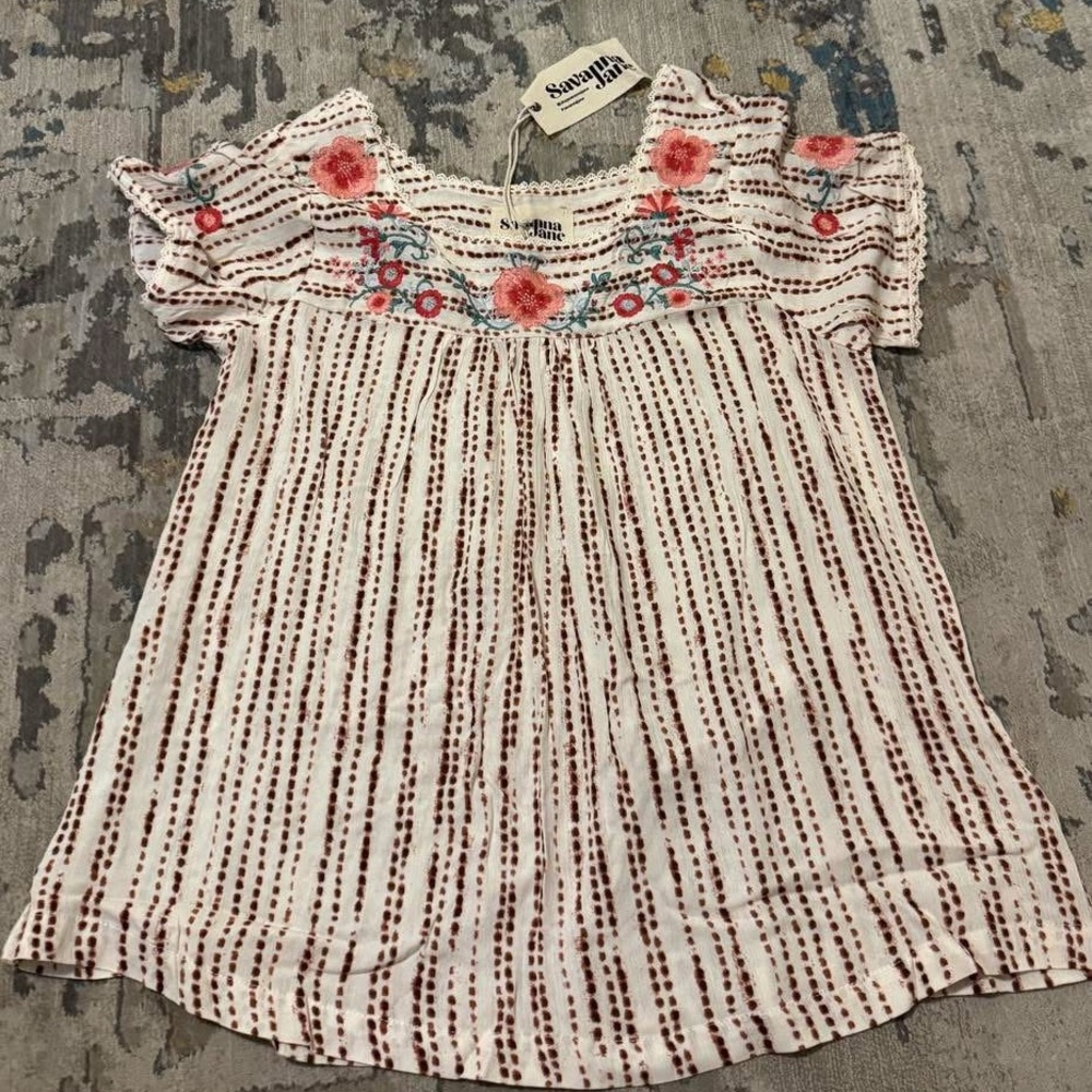 NEW! Boutique Embroidered Top